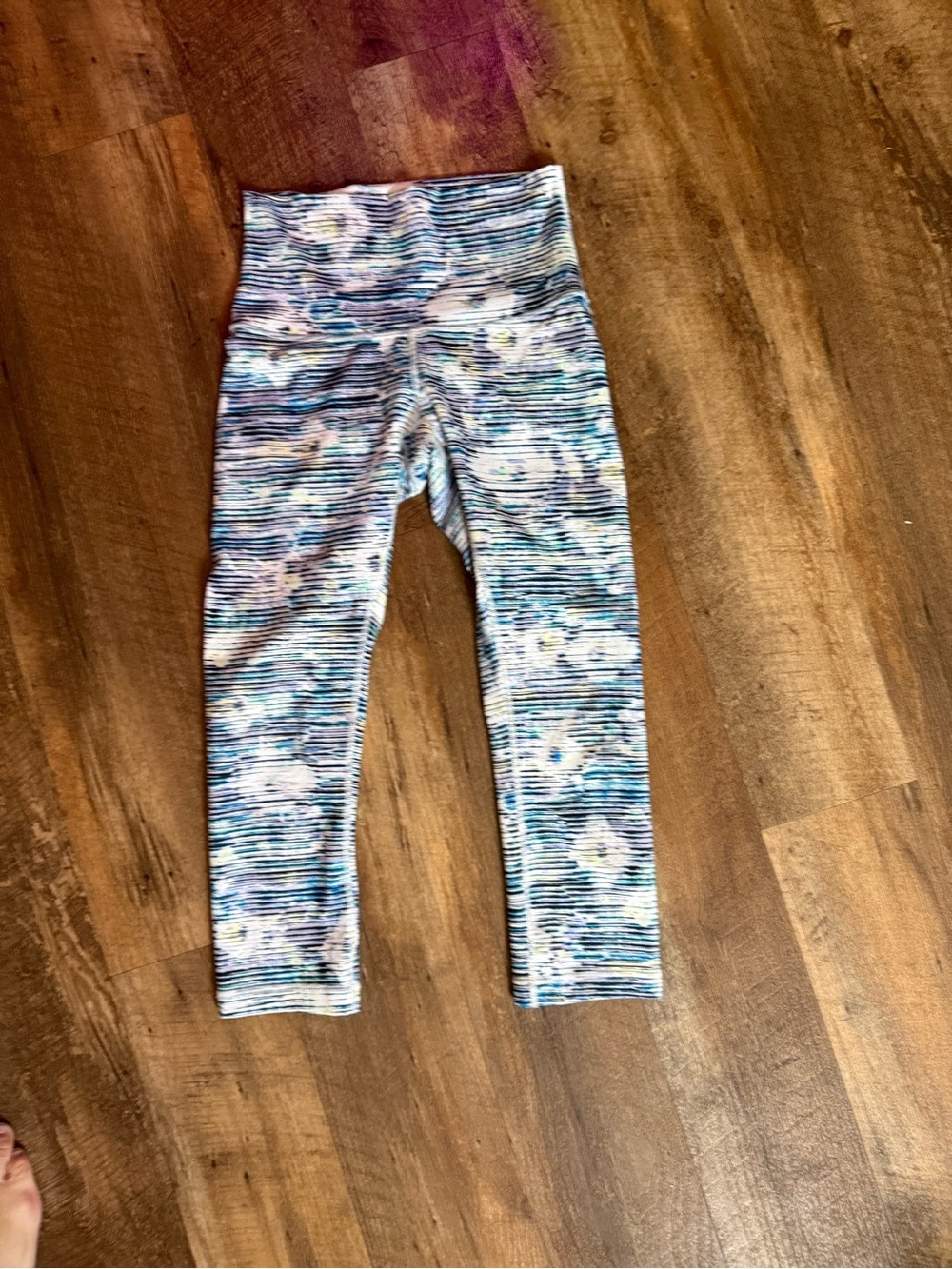 lululemon athletica Multicolor Floral Stripe High-Waist Leggings